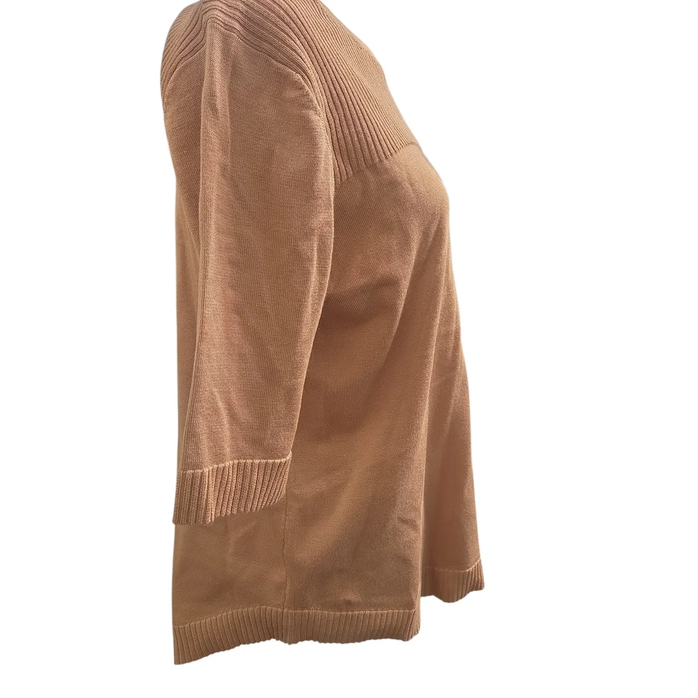 NEW nWTCable & Gauge Tan Ribbed Sweater L - Picture 2 of 6